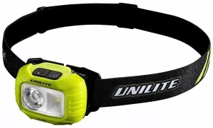 Налобный фонарь 450Lm+250Lm CREE 3xAAA IP65 UNILITE HT-450